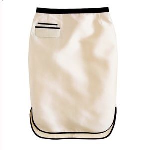 J.Crew Tuxedo Pencil silk/wool Skirt s6 NWOT